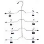 4 Layers Stainless Steel Multifunctional Clothes Hangers 5pcsPants Storage Hangers Cloth Rack Multilayer Storage Cloth Hanger 4 Layers Stainless Steel Multifunctional Clothes Hangers 5pcsPants Storage Hangers Cloth Rack Multilayer Storage Cloth Hanger