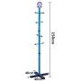 Dika UK Coat Racks Free Standing Wooden Coat Rack Child Solid Wood Bedroom Landing Cartoon Hangers Kindergarten Clothes Hanger Blue