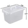 Fiaze 4-Pack 6 Quart Clear Latch Storage Boxes with Lid, Handle and Latches
