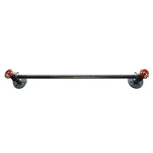 Industrial Pipe Towel Bar, Steampunk black pipe towel hook, industrial hook, rustic farmhouse hand towel holder hanger Industrial Pipe Towel Bar, Steampunk black pipe towel hook, industrial hook, rustic farmhouse hand towel holder hanger
