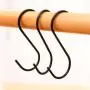 S Hook Black,S Hangers Stainless Steel S Shaped Hanging Hooks 20 Pack 3.5'' for Kitchen, Bathroom, Bedroom and Office S Hook Black,S Hangers Stainless Steel S Shaped Hanging Hooks 20 Pack 3.5'' for Kitchen, Bathroom, Bedroom and Office