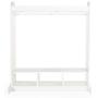 Guidecraft Dress Up Storage ? White: Dramatic Play Costume Rack with Mirror and Tray for Toddlers - Kids Armoire, Dresser with Fabric Storage Bins