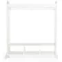 Guidecraft Dress Up Storage ? White: Dramatic Play Costume Rack with Mirror and Tray for Toddlers - Kids Armoire, Dresser with Fabric Storage Bins