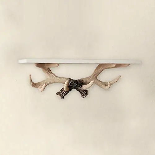 Cxjff Wall-Mounted Coat Rack Clothes Hat Stand Hanger Holder Decoration Shelf 6 Hooks Resin Creative Beautiful, 3 Colors Available, 52 16.5 18CM (Color : Bwhite) Cxjff Wall-Mounted Coat Rack Clothes Hat Stand Hanger Holder Decoration Shelf 6 Hooks Resin Creative Beautiful, 3 Colors Available, 52 16.5 18CM (Color : Bwhite)
