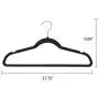 Non-Slip Velvet Clothes Hangers Premium Heavy Duty Space Saving with 360 Swivel &Rose Gold Hanger Hook for for Dress, Coats, Jackets, Pants, Shirts, Skirts (Pack of 50)
