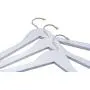 Personalized Bridal Hangers, Custom Wedding Hanger with Bow, Wooden Bridesmaid Hangers, Wedding Dress Hanger for Bride and Groom (White, Center Only + Laser Engraving)