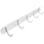 uxcell Aluminum Bathroom 5 Hanger Towel Coat Clothes Wall Mount Rack Hook