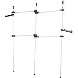 Cocoarm Garment Rack Adjustable Garment Hanger Clothes Rack Simple Closet Wardrobe Portable Hanger Holder Heavy Duty 3 Poles 4 Bars Home Hanging Display Stand