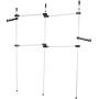 Cocoarm Garment Rack Adjustable Garment Hanger Clothes Rack Simple Closet Wardrobe Portable Hanger Holder Heavy Duty 3 Poles 4 Bars Home Hanging Display Stand