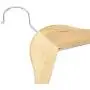 Tosnail 10-Pack Wooden Pant Hanger, Wooden Suit Hangers with Steel Clips and Hooks, Natural Wood Collection Skirt Hangers, Standard Clothes Hangers (Renewed)