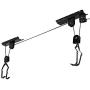 Goplus Bike Lift Hoist Heavy Duty Ceiling Mounted Hoist Storage Garage Hanger Pulley Rack, Lift Height up to 12ft (1 Pack)