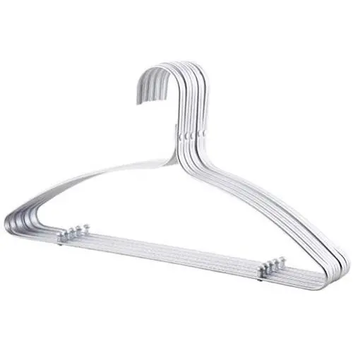 Cabilock Clothes Hanger 5Pcs Aluminum Alloy Laundry Racks Traceless Multifunctional Clothes Hangers for Home