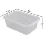 Yubine Clear Storage Containers, 5.7 Liter Plastic Boxes Organizer with Lid, 6 Packs Yubine Clear Storage Containers, 5.7 Liter Plastic Boxes Organizer with Lid, 6 Packs