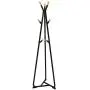 SONGMICS Coat Rack Stand, Coat Tree, Hall Tree Free Standing, with 9 Beech Wood Hooks, for Clothes, Hat, Bag, Black, Natural Grain URCR15BY SONGMICS Coat Rack Stand, Coat Tree, Hall Tree Free Standing, with 9 Beech Wood Hooks, for Clothes, Hat, Bag, Black, Natural Grain URCR15BY