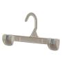 Mainetti 1001 White All Plastic Hangers with Sturdy Plastic Non-Slip Clips, Great for Pants/Skirts/Slacks/Bottoms, 10 Inch (Pack of 10)