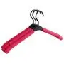 10Pcs Colorful Anti-Slip Sponge Padded Plastic Hanger for Clothes Coats Shirts Pants Random Color