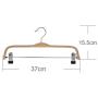 Inveroo 5pcs 37cm Hangers with Clips Use for Skirt Clothes Hanger Pants Hangers Anti-Skid Hooks