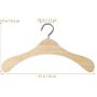 20pcs 12CM Wooden Non-Slip Space Saving Mini Laundry Hook Clothes Hangers Drying Rack for Dolls Shirts Dresses Sweaters