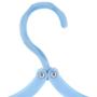 Gaiatop Clothes Hangers, 10PCS Portable Folding Clothes Hanger Foldable Clothes Drying Rack for Travel Blue