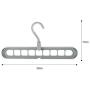 10pcs Random Color Creative 3D Space Saving Hanger, Magic Clothes Hanger 9Hole Towel Hook Closet Organizer Storage Rack