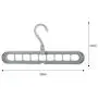10pcs Random Color Creative 3D Space Saving Hanger, Magic Clothes Hanger 9Hole Towel Hook Closet Organizer Storage Rack 10pcs Random Color Creative 3D Space Saving Hanger, Magic Clothes Hanger 9Hole Towel Hook Closet Organizer Storage Rack