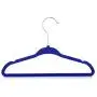 KATH Velvet Hangers 100 Pack, Nonslip Clothes Hangers Heavy Duty 360 Swivel Hanger Hook Blue