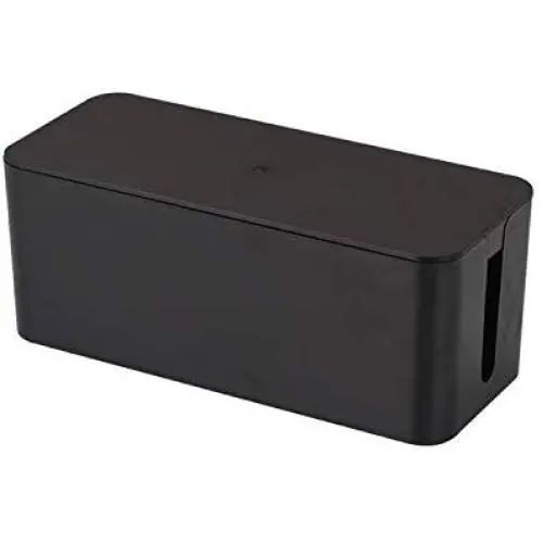 Plastic Wire Storage Boxes Removable Cover Cable Heat Emission Tidy Box,32x13.6x12.7cm,Black Plastic Wire Storage Boxes Removable Cover Cable Heat Emission Tidy Box,32x13.6x12.7cm,Black