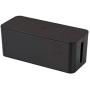 Plastic Wire Storage Boxes Removable Cover Cable Heat Emission Tidy Box,32x13.6x12.7cm,Black