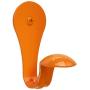 SmartHook ColorZ Garment Friendly Single Coat Hook - 3 Pack (Tangerine Orange)