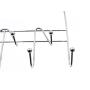 TQVAI Over The Door Coat Hooks Rack Hanging Towels Hangers Organizer- 9 Hooks - Chrome Finish