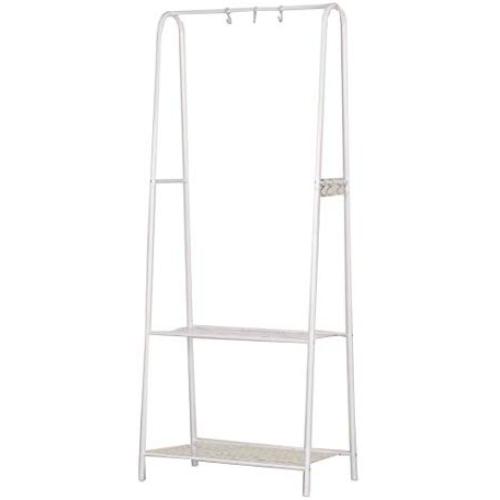 COAT RACK NAN Liang Floorstanding/Metal Creative Bedroom Simple Modern/Clothes Hanger (3 Colors Available) Multi-Functional Clothing Rack (Color : White)