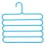 5pcs Random Color Multi-Purpose Clothes Hanger Practical 5 Layers Pants Hanger Scarf Tie Rack Space Saving Clothes Hanger Home Organizer 5pcs Random Color Multi-Purpose Clothes Hanger Practical 5 Layers Pants Hanger Scarf Tie Rack Space Saving Clothes Hanger Home Organizer