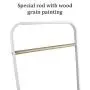 JEFEE Garment Rack Hang Clothes Rack Simple Garment Rack for Garment Storage Display, Heavy Duty Metal Clothes Rack, Hang Clothes Rack Covers a Small Area, Simple and Fashionable, White
