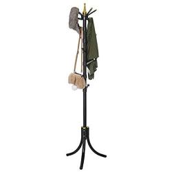 Coat Rack - Indoor Wooden Multifunctional Clothes Rack - Floor Vintage Simple Creative Hanger - Metal Bedroom Living Room for Coats Clothes Handbags Rack Hanging Bag Hat Coat rack 3 in 1 Design