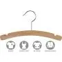 The Great American Hanger Company Rounded Wooden Kids Hanger, Boxes of 50 12 Inch Wood Top Hangers w/Natural Finish & Chrome Swivel Hook for Childrens Clothes The Great American Hanger Company Rounded Wooden Kids Hanger, Boxes of 50 12 Inch Wood Top Hangers w/Natural Finish & Chrome Swivel Hook for Childrens Clothes