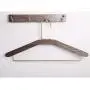 KIPB Clothes Hanger Black Walnut Home No Trace Solid Wood Clothing Brace