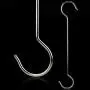 12 Inch Metal Hanging Christmas S Hooks - Extra Large Shaped Hook Heavy-Duty S Hooks,for Kitchenware, Plants,Clothing store, Garden S Hook,Hotels,Hovel and workshops,Stainless steel(6-Pack)