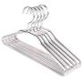 10pcs Random Color Clothes Hangers Aluminum Metal Luxury Anti-Rust Shirts Dress Coat Rack Waterproof Hangers Rack