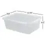 Obston 9 Quart Clear Storage Containers, Plastic Latching Box, 6 Packs Obston 9 Quart Clear Storage Containers, Plastic Latching Box, 6 Packs