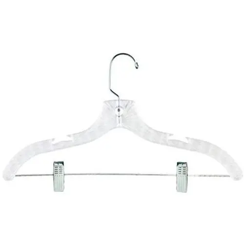 Honey-Can-Do HNG-01437 Crystal Suit Hanger with Clips, 6-Pack