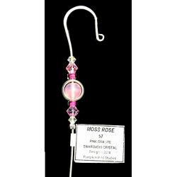 Jeweled Ornament Hanger- MOSS ROSE