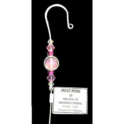 Jeweled Ornament Hanger- MOSS ROSE