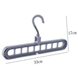 10pcs Random Color Multifunction Plastic Saving Hanger Magic Clothes Hanger with Hook Closet Organizer Hooks Bathroom Kitchen Coat Home Tools