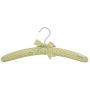 NEOVIVA Clothes Hanger for Wedding Dress, Adult Wood Hangers with Sponge Padding and Fabric Coating, Set of 5, Floral Quartz Pink