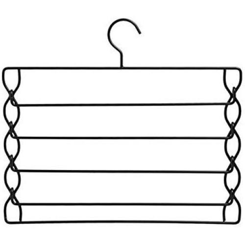 Pant Hangers Durable Slack Hangers Clothes Pants Hangers-Multi Layers Pant Slack Hangers Swing Arm Pants Hangers Closet Storage for Pants Jeans Multi Layers Stainless Steel Space Saving Clothes