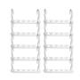 Wonder Hanger Max New & Improved, Pack of Triples, The Closet Space for Easy, Effortless, Wrinkle-Free Clothes, Comes Fully Assembled (White, Pack of 10)