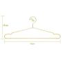 10pcs 45CM Gold Strong Metal Wire Hangers Clothes Hangers, Coat Hanger, Standard Suit Hangers