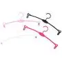 10PC Random Color Arc Hangers Portable Hook Kids Clothes Hangers Clothes Drying Rack Plastic Bra Design Outdoor Hanging Organizer