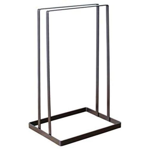 Cabilock Clothes Hanger Wrought Iron Clothes Hanger Holder Storage Rack Hangers Organzier Shelf Stand (Black)