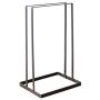 Cabilock Clothes Hanger Wrought Iron Clothes Hanger Holder Storage Rack Hangers Organzier Shelf Stand (Black)